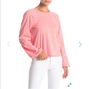 Ella Moss taylor gathered raglan sleeve tee L